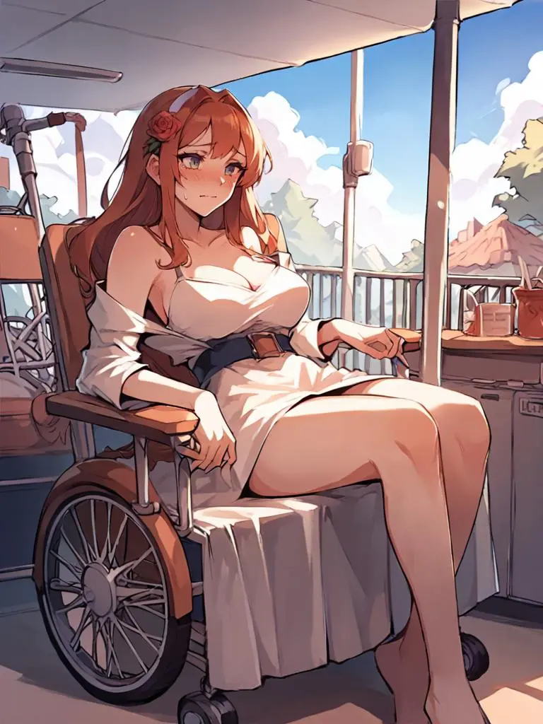 Disabled Stepsister Laura - Female girlfriend for AI roleplay chat