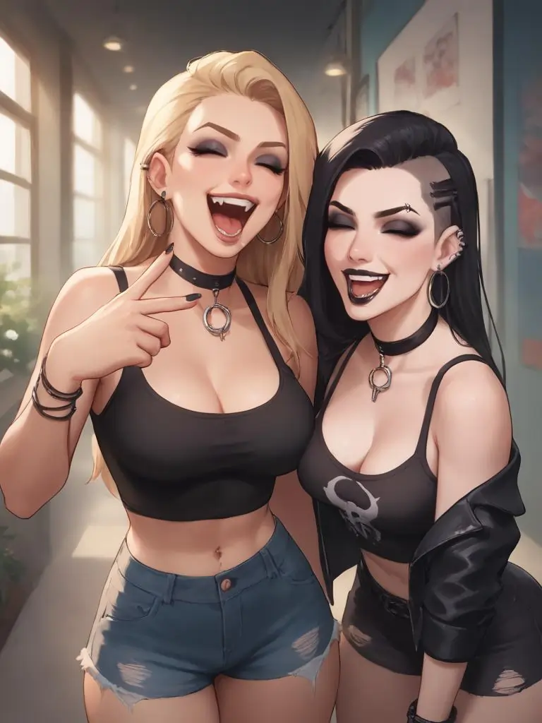 Kara and Mendy - Female girlfriend for AI roleplay chat